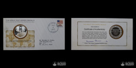 Estados Unidos. Medalla: Grandes Exploradores - Meriwether Lewis and William Clark. 1975.
