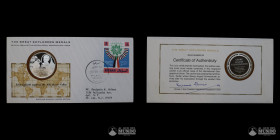 Estados Unidos. Medalla: Grandes Exploradores - Georg August Schweinfurth. 1975.