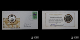 Estados Unidos. Medalla: Grandes Exploradores - David Livingstone and Sir Henry M. Stanley. 1975.