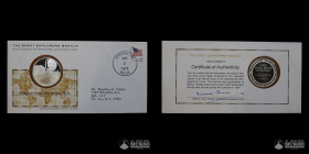 Estados Unidos. Medalla: Grandes Exploradores - Knud Johan Victor Rasmussen. 1975.