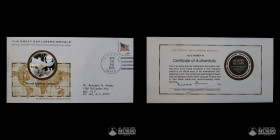 Estados Unidos. Medalla: Grandes Exploradores - Jacques Piccard. 1975.
