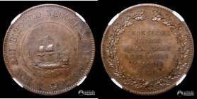 Francia. Medalla: A Bihourd, de Thonnelier. 1836. NGC MS-61 BN.