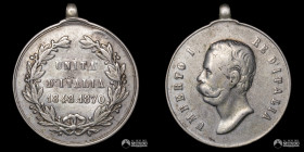 Italia. Medalla: Recuerdo de la Unidad de Italia. 1883.