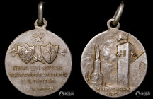Italia. Medalla: I Guerra Mundial - Captura de Trento y Trieste. 1918.