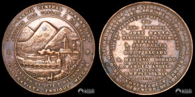 Peru. Medalla: Inaguracion de Ferrocarril Transandino de Callao a La Oroya. 1870.