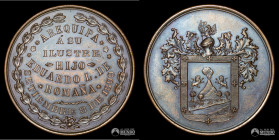 Peru. Medalla: Arequipa a Eduardo Lopez de Romaña. 1899.