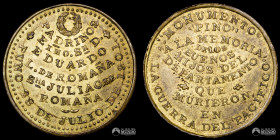 Peru. Medalla: A los hijos de Puno que murieron en la Guerra del Pacifico. 1901.