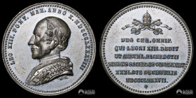 Santa Sede. Medalla: 50° Aniversario de la ordenacion sacerdotal de Leon XIII. 1887.