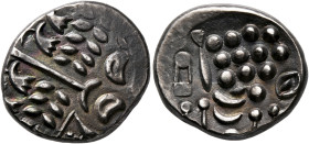 BRITAIN. Durotriges. Uninscribed, circa 65 BC-AD 45. Stater (Silver, 20 mm, 5.90 g, 12 h), 'Durotrigan E, Abstract (Cranborne Chase)' type. Devolved a...