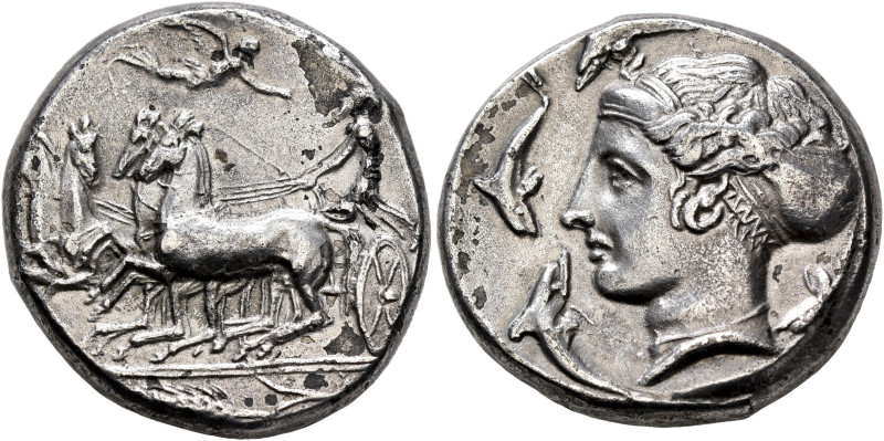 SICILY. Syracuse. Dionysios I, 405-367 BC. Tetradrachm (Silver, 25 mm, 17.41 g, ...