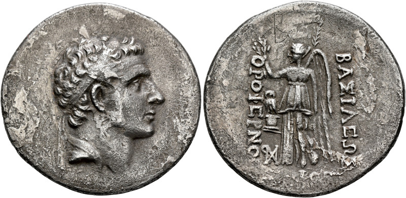 KINGS OF CAPPADOCIA. Orophernes, circa 158-157 BC. Tetradrachm (Silver, 32 mm, 1...