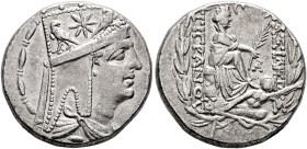 KINGS OF ARMENIA. Tigranes II ‘the Great’, 95-56 BC. Tetradrachm (Silver, 25 mm, 16.11 g, 1 h), Antiochia on the Orontes (?), circa 80-68. Draped bust...
