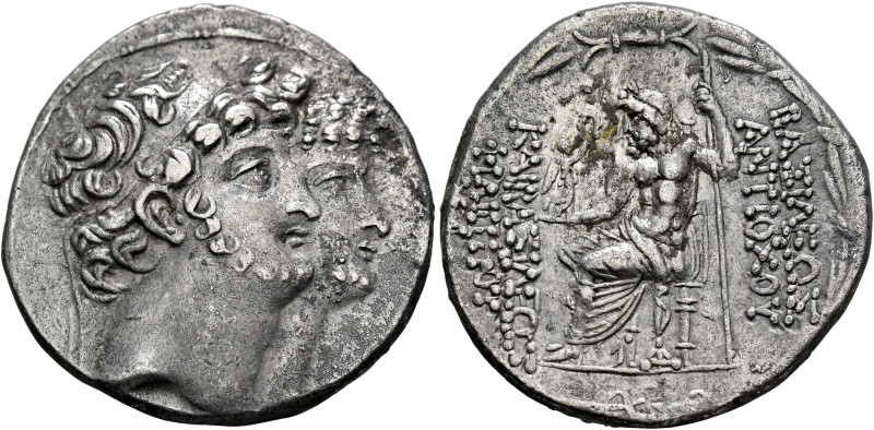 SELEUKID KINGS. Antiochos XI & Philip I, circa 95/4-94/3 BC. Tetradrachm (Silver...