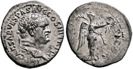 Vespasian, 69-79. Denarius (Silver, 18 mm, 2.87 g, 7 h), Ephesus, 77-78. IMP CAESAR VESPAS AVG COS III TR P P P Laureate head of Vespasian to right. R...