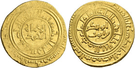 Ayyubids. Egypt. al-'Adil I Sayf al-Din Ahmad, AH 592-615 / AD 1196-1218. Dinar (Gold, 20 mm, 4.60 g), type B, al-Iskandariyya, AH 613 = AD 1216/7. Ci...