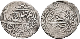 Caucasus (Post-Mongol). Ganja. Muhammad Hasan Khan, AH 1174-1195 / AD 1760-1780. Abbasi (Silver, 25 mm, 3.09 g, 6 h), Ganja, AH 1188 = AD 1774/5. The ...