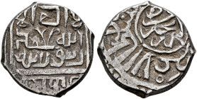 Persia (Post-Mongol). Timurids. Shah Rukh I, AH 807-850 / AD 1405-1447. 1/3 Tanka (Silver, 13 mm, 1.66 g, 9 h), 5th series, Erzincan, undated. Within ...
