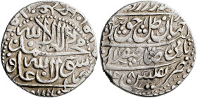 Persia (Post-Mongol). Safavids. 'Abbas III, AH 1145-1148 / AD 1732-1736. Abbasi (Silver, 24 mm, 5.36 g, 12 h), Tiflis (Tbilisi), AH 1148 = AD 1735/6. ...