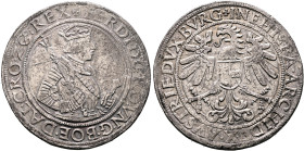 AUSTRIA. Holy Roman Empire. Ferdinand I, 1526-1564. Taler (Silver, 40 mm, 28.43 g, 3 h), Hall, no date (1531-1547). ✠ FERDI•D:G:RO•VNG•BOE•DAL•CRO•ZC0...