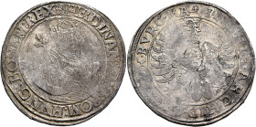 AUSTRIA. Holy Roman Empire. Ferdinand I, 1526-1564. Taler (Silver, 41 mm, 28.28 g, 1 h), Wien (Vienna), no date (1556-1564). FERDINAN:D:G:ROM:HVNG:BOH...