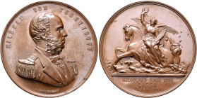 AUSTRIA. Kaisertum Österreich-Ungarn. Franz Josef I, 1848-1916. Medal (Bronze, 62 mm, 11.35 g, 12 h), on the Unveiling of the Tegetthoff monument in P...