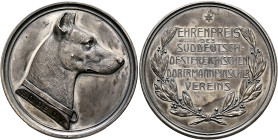 AUSTRIA. Kaisertum Österreich-Ungarn. Franz Josef I, 1848-1916. Medal (Silver, 50 mm, 48.30 g, 12 h), Honorary award of the South German-Austrian Dobe...