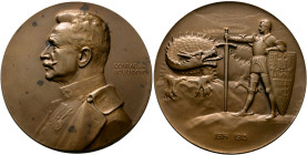 AUSTRIA. Kaisertum Österreich-Ungarn. Franz Josef I, 1848-1916. Medal 1915 (Bronze, 65 mm, 109.96 g, 12 h), on Graf Conrad von Hötzendorf, Chief of th...