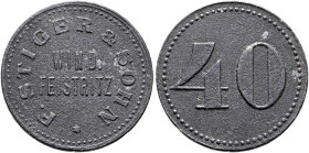 AUSTRIA. First Republic. Emergency Money, Windisch-Feistritz (Slovenska Bistrica). 40 Heller (Zinc, 24 mm, 3.83 g, 12 h), no date (circa 1918). F.STIG...