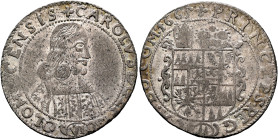 AUSTRIA. Olmütz, Bistum. Karl II von Liechtenstein-Kastelkorn, 1664-1695. 6 Kreuzer 1665 (Silver, 24 mm, 2.50 g, 1 h), Kremsier (Kroměříž). ✱CAROLVS D...