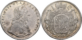 AUSTRIA. Salzburg, Erzbistum. Hieronymus Franz de Paula Josef, Graf Colloredo von Waldsee und Mels, 1772-1803. Taler 1800 (Silver, 41 mm, 27.93 g, 12 ...