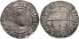 BRITISH, Tudor. Henry VIII, 1509-1547. Groat (Silver, 25 mm, 2.51 g, 2 h), Tower (London) mint, no date (circa 1526-1544). hEnRIC’×VIII’×D’×G’×R’×AGL’...