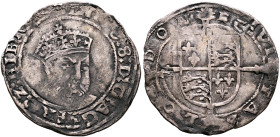 BRITISH, Tudor. Henry VIII, 1509-1547. Groat (Silver, 26 mm, 2.29 g, 5 h), posthumous, Southwark, no date (1547-1548). HENRIC:8:D:G:AGL:FRA:Z:HIB:REX ...
