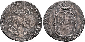 BRITISH, Tudor. Philip & Mary, 1554-1558. Sixpence 1555 (Silver, 25 mm, 3.11 g, 4 h), Tower (London) mint. PHILIP•ET•MARIA•D•G•R•ANG•FR•NEAP•PR•HISP C...