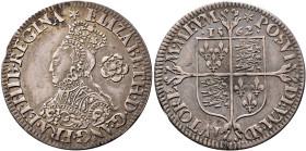 BRITISH, Tudor. Elizabeth I, 1558-1603. Sixpence 1562 (Silver, 25 mm, 3.11 g, 7 h), Tower (London) mint. ✱ELIZABETH•D•G•ANG•FRA•ET•HIB•REGINA Crowned ...