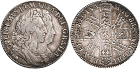 BRITISH, Orange. William III & Mary, 1688-1694. Half Crown 1692 (Silver, 33 mm, 14.83 g, 12 h), London. GVLIELMVS•ET•MARIA•DEI•GRATIA Conjoined laurea...