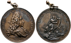 BRITISH, Hanover. George I, 1714-1727. Medal 1714 (Silver, 35 mm, 15.52 g, 12 h), on his Proclamation as King of England. By M. Brunner. GEORG.LVDOVIC...