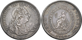 BRITISH, Hanover. George III, 1760-1820. Dollar 1804 (Silver, 41 mm, 26.84 g, 12 h), so called 'Bank of England Token', Handsworth. GEORGIUS III DEI G...
