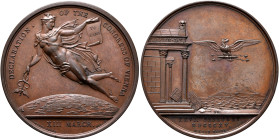 BRITISH, Hanover. George IV, 1820-1830. Medal 1820 (Bronze, 41 mm, 40.23 g, 12 h), on the Declaration of the Congress of Vienna and the Return of Napo...
