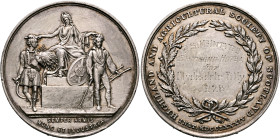 BRITISH, Scotland. Prize Medal 1928 (Silver, 44 mm, 44.00 g, 12 h), Highland and Agricultural Society of Scotland. By A. Kirkwood & Sons. SEMPER ARMIS...