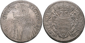 CROATIA, Adriatic Coastal Cities. Ragusa (Dubrovnik). Republic of Ragusa, 1358-1807/1814. Tallero 1766 (Silver, 41 mm, 28.46 g, 12 h). RECTOR•REI: - R...