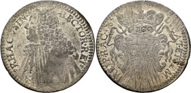 CROATIA, Adriatic Coastal Cities. Ragusa (Dubrovnik). Republic of Ragusa, 1358-1807/1814. Tallero 1767 (Silver, 41 mm, 28.54 g, 12 h). RECTOR•REIP - R...