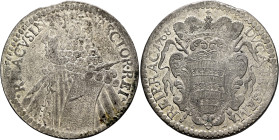 CROATIA, Adriatic Coastal Cities. Ragusa (Dubrovnik). Republic of Ragusa, 1358-1807/1814. Tallero 1768 (Silver, 40 mm, 28.24 g, 12 h). RECTOR•REIP - R...