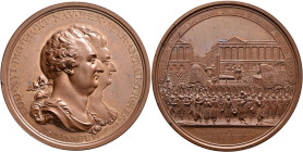 FRANCE, Royal. Louis XVI, 1774–1793. Medal 1793 (Bronze, 51 mm, 68.71 g, 12 h), on his Execution. By C.H. Küchler, Berlin. LUD•XVI D:G•FR•ET NAV•RE S ...