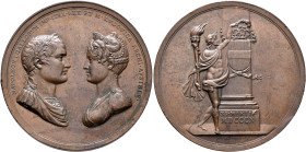 FRANCE, Premier Empire. Napoléon I, 1804-1814, 1815. Medal 1810 (Bronze, 47 mm, 51.45 g, 12 h), on his Marriage with Marie-Louise of Austria in Vienna...
