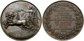 FRANCE, Royal (Restored). Louis XVIII, 1814-1824. Medal 1820 (Bronze, 50 mm, 66.04 g, 12 h), on Napoléon's I Victories and Conquests from 1792-1815. B...