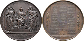 FRANCE, Royal (Restored). Louis Philippe, 1830-1848. Medal 1836 (Bronze, 68 mm, 137.00 g, 12 h), on the Traductions des auteurs Latins series, edited ...