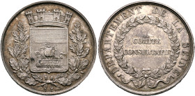 FRANCE, Royal (Restored). Louis Philippe, 1830-1848. Medal (Silver, 36 mm, 20.20 g, 12 h), on the Advisory Committee of the Seine Department. By Duboi...