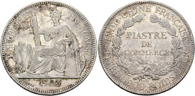 VIETNAM (ANNAM), Colonial. French Indochina, 1887-1954. Piastre 1903 A (Silver, 39 mm, 26.92 g, 6 h), Paris. REPUBLIQUE - FRANÇAISE / 1903 Liberty sea...