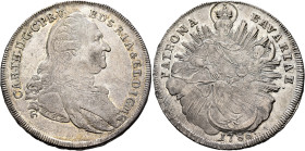 GERMANY. Bayern. Karl IV Theodor, 1777-1794. Taler 1786 (Silver, 42 mm, 28.01 g, 12 h), München (Munich). CAR•TH•D•G•C•P•R•V• - B•DS•R•I•A•& EL•D•I•C•...
