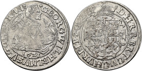 GERMANY. Brandenburg-Preußen (Herzogtum und Kurfürstentum). Georg Wilhelm, 1619-1640. Ort – 1/4 Taler 1621 (Silver, 30 mm, 6.16 g, 4 h), Königsberg. G...